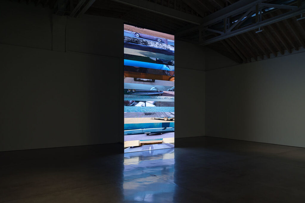 installation view of christian marclay's "subtitled"