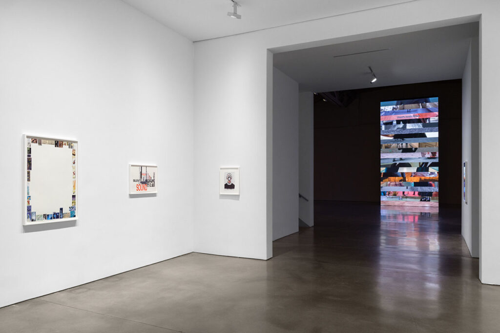 installation view of christian marclay's "subtitled"
