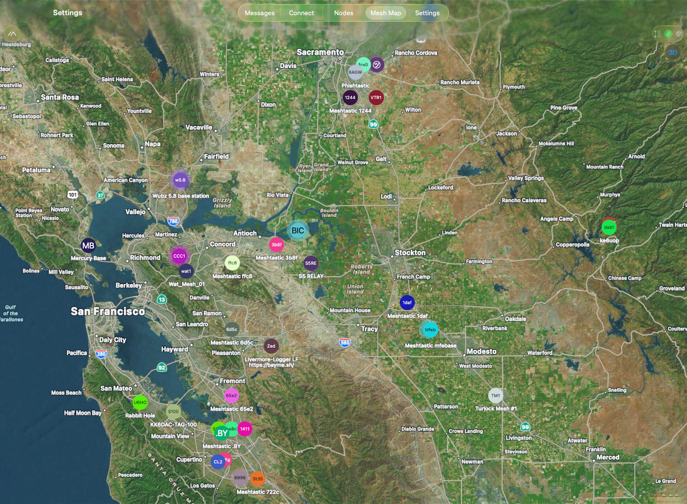 Meshtastic: Sacto to the Bay